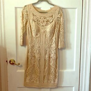 Cream Cocktail Dress great for rehearsal dinner!